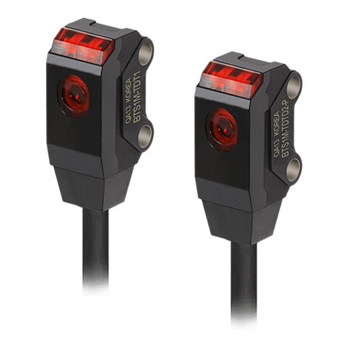 BTS1M-TDTD-P Fotoelektromos-optikai érzékelő vékony 12-24VDC 1m/PNP átm.ny. D.ON IP67