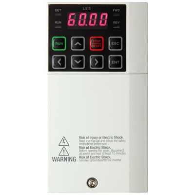 LSLV0004S100-1EOFNS Frekvenciaváltó 1x230V HD: 0,4kW/2,5A ND: 0,55kW/3,1A V/f,Vektoros IP20 RS485 C3