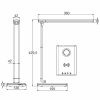 LED Asztali lámpa MEGGIE 8W Dimmelhető, vez. nélküli töltés, USB - DL3304/W