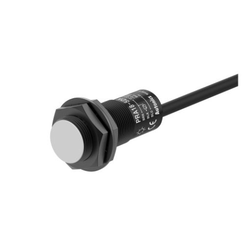 PRA18-5DN2 Induktív érzékelő 12-24VDC M18/5mm NPN/NC 2m kábel Szintbe ép. IP67