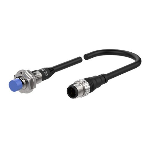 PRDWT12-8DC-I Induktív érzékelő 12-24VDC M12/8mm NC Kábelcsatlakozós Nem szintbe ép. IP67