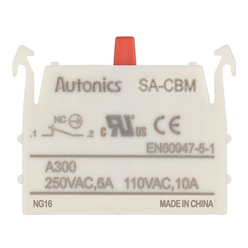 Kapcsoló, nyomógomb kontaktus NC - bontó / 110VAC/10A, 220VAC/6A