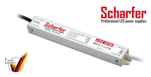 SCH-45-24 LED Tápegység 24V DC / 1,87A, 185-250V AC, 45W, IP67