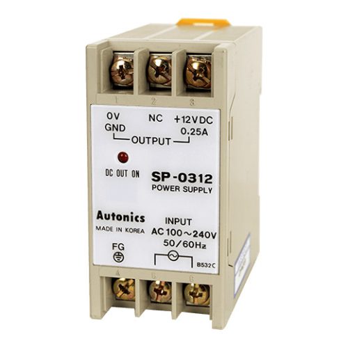 SP-0312 Autonics Tápegység sínre szerelhető, 12V DC, 100-240V AC, 3 W